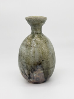 志野灰被り徳利花入 志野灰被り徳利花入